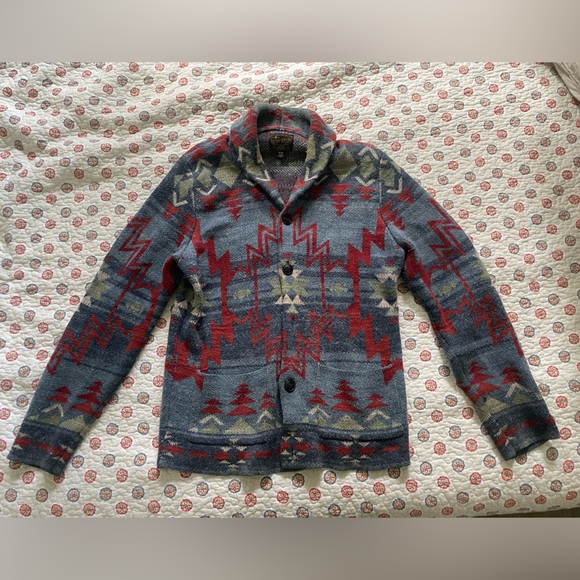 Lucky Brand Shawl Collared Cardigan Size Medium - Picture 3 of 3